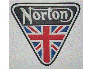 Norton synthetic leather patent plate 10" back patch